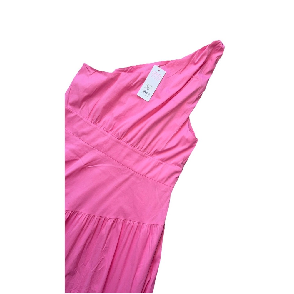 New Lilly Pulitzer Lucilyn One Shoulder Maxi Dress Tiered Confetti Pink 16